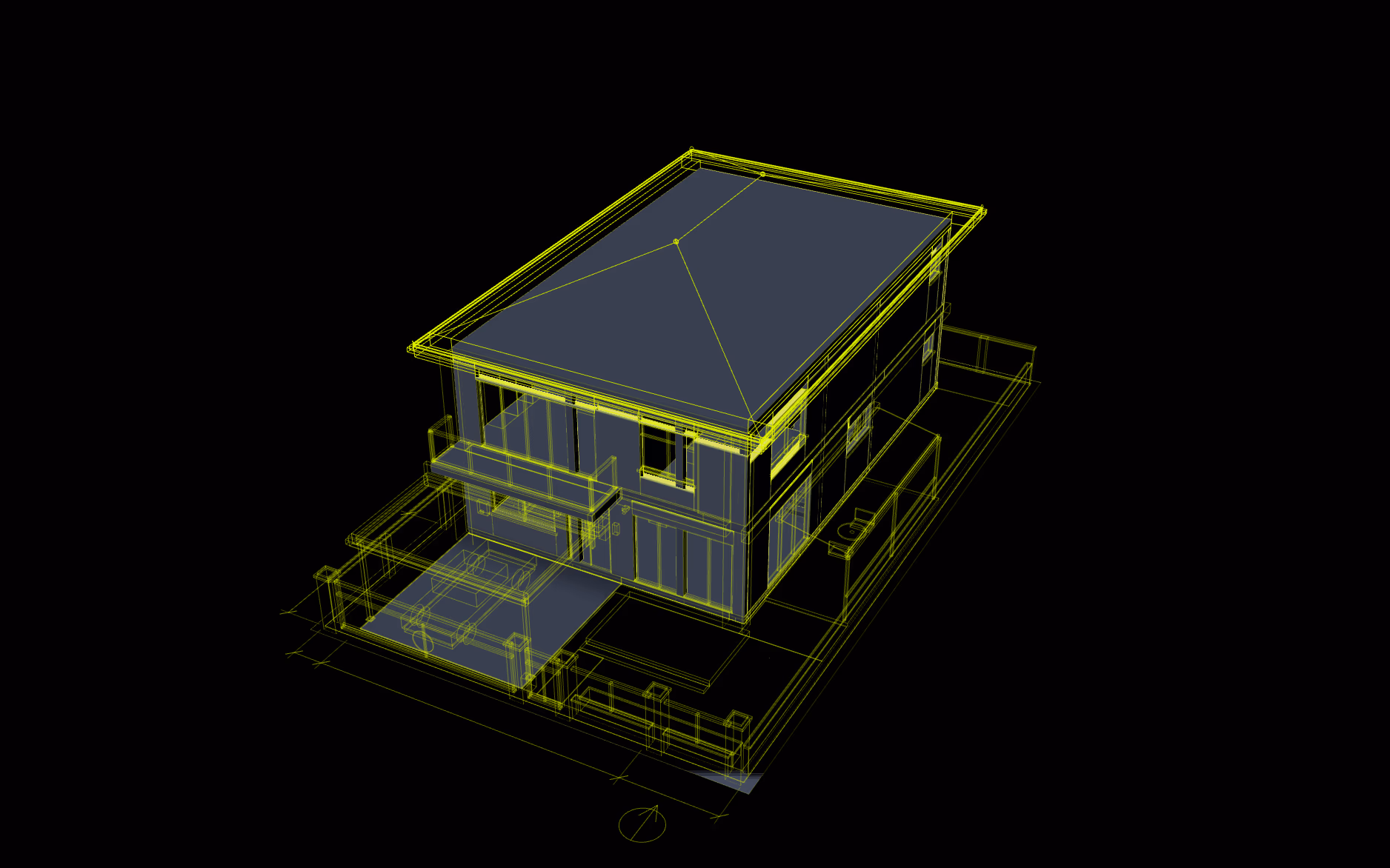 Our 3D house for Aero Construction part way through its build
