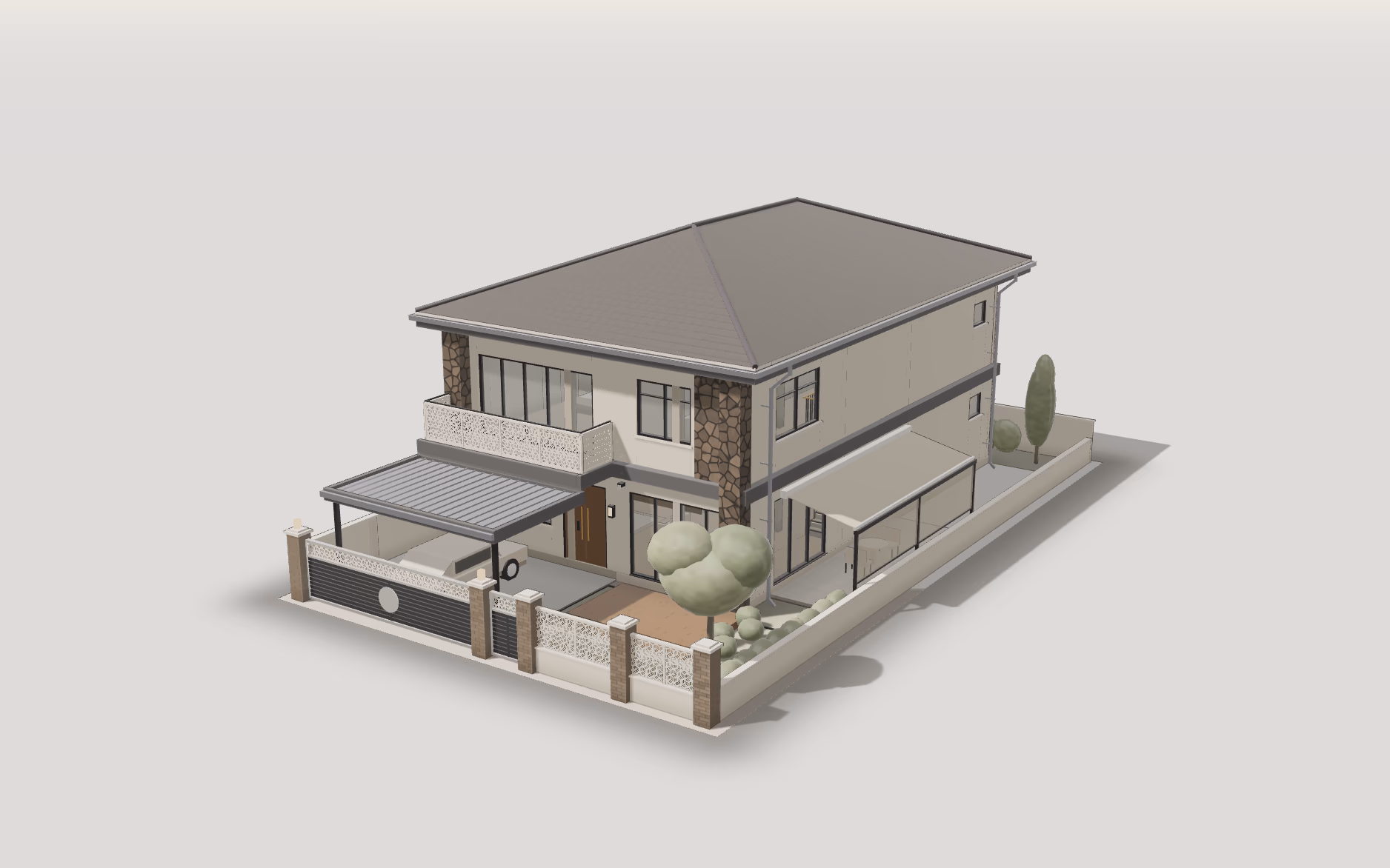 Our 3D house for Aero Construction, built