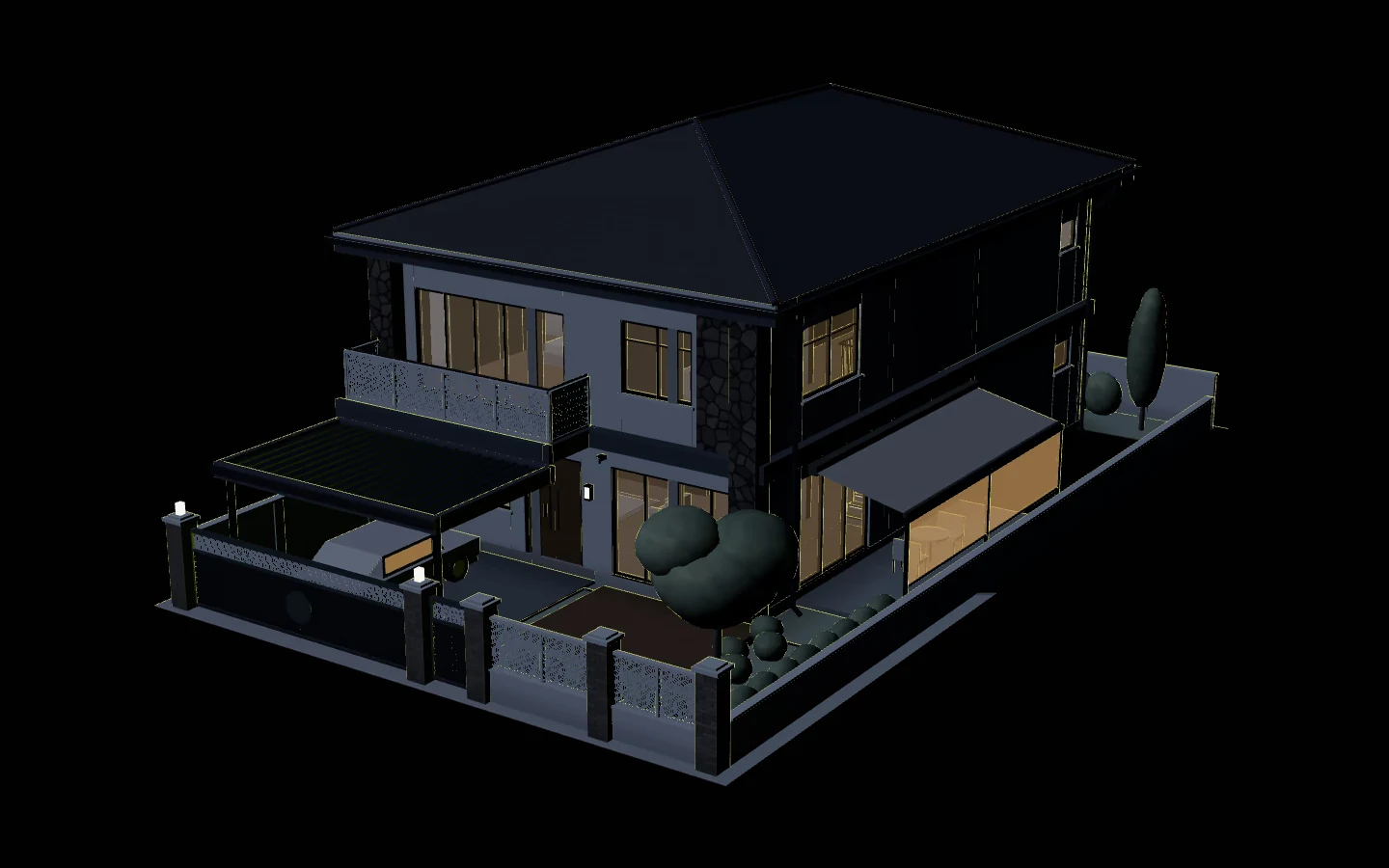 Concept render for Aero Construction: our 3D house